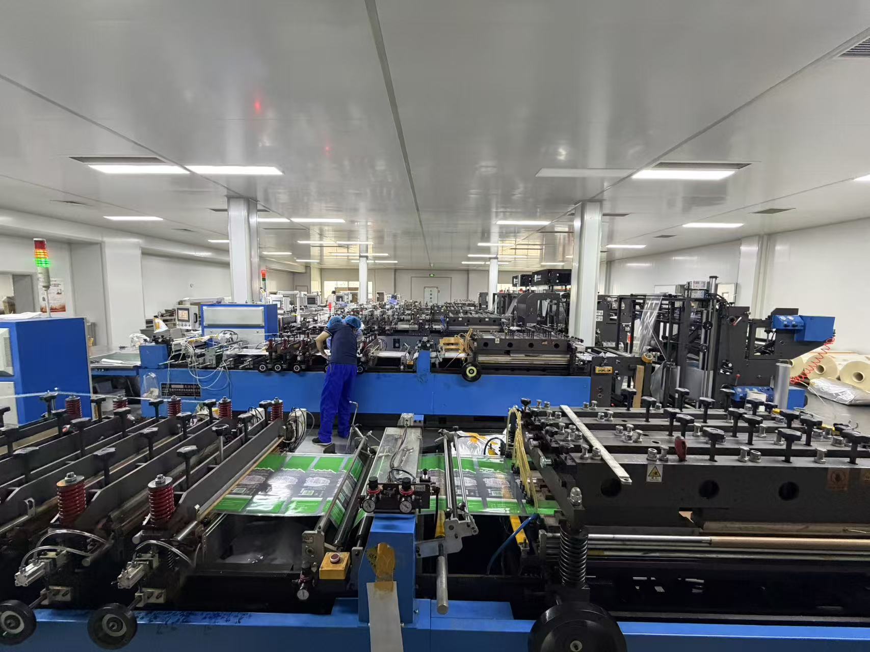 Vacuum bag production line at Miaoman Packaging