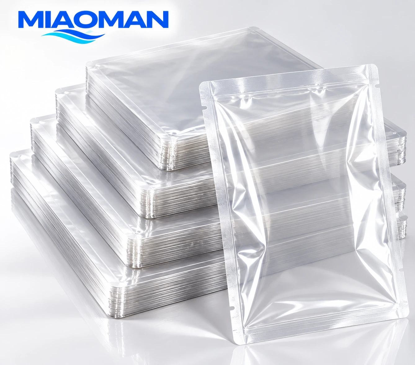 Clear vacuum pouch samples