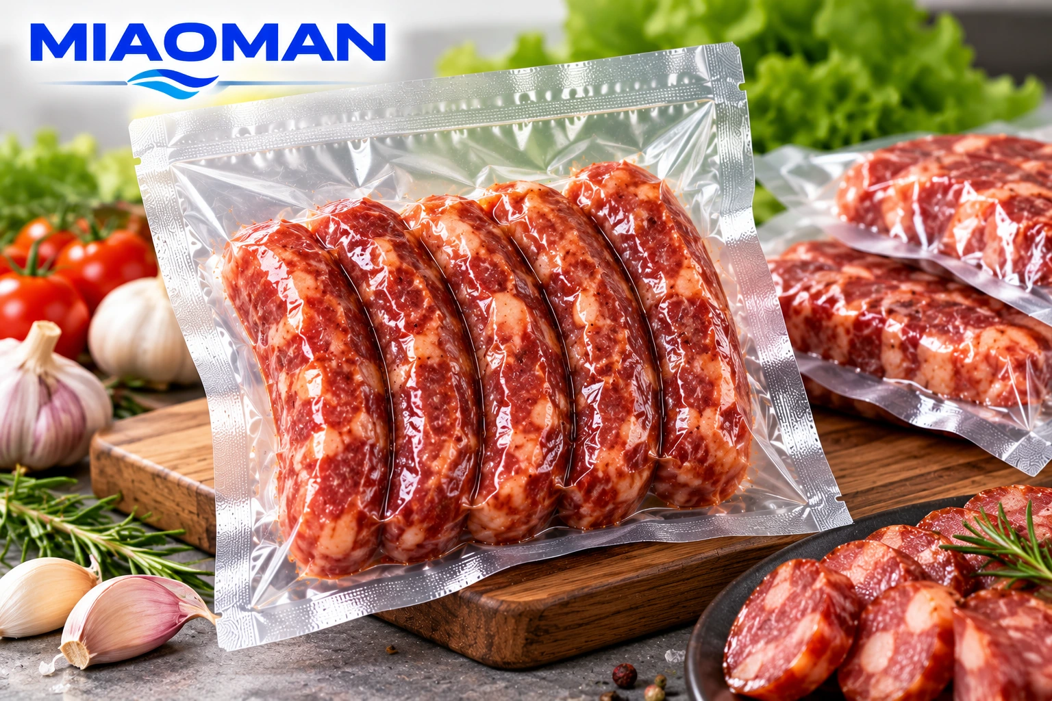 Clear retort vacuum bags