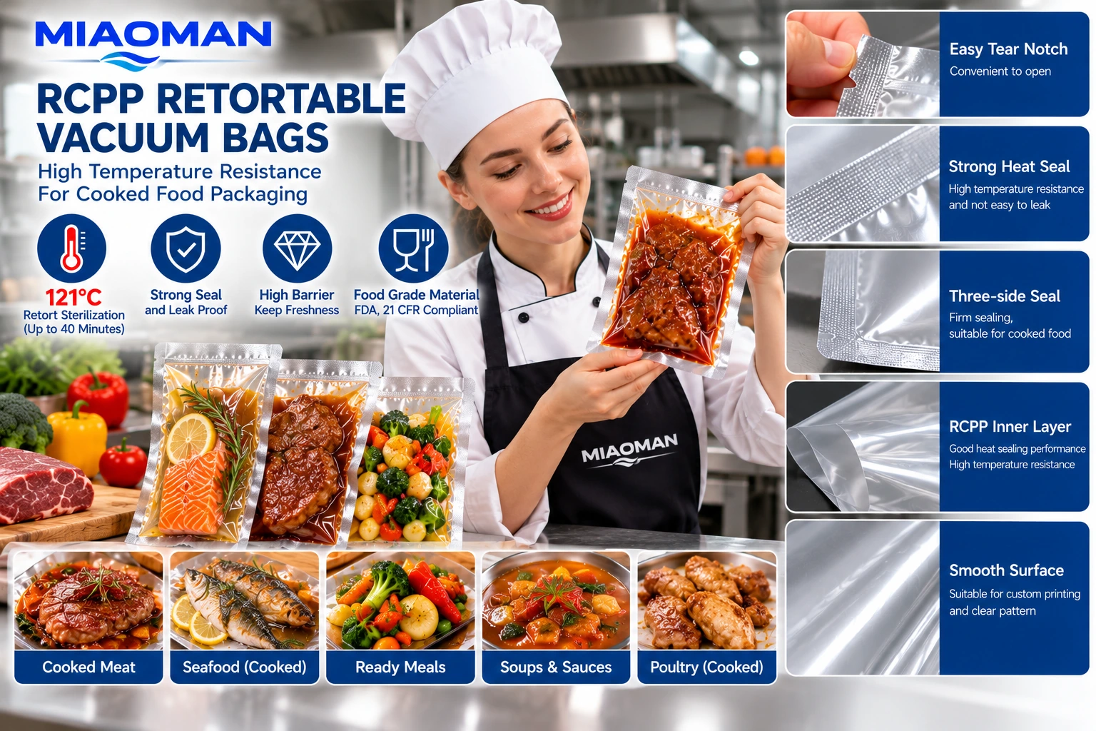 Retort pouch applications